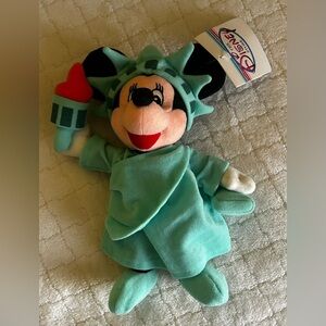 Disney Liberty Minnie Mouse Bean Bag Plush NWT